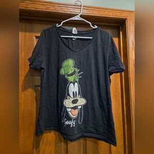 Port and Company Black Tee with Cartoon Graphic